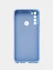 Бирюзовый чехол силиконовый для Xiaomi Redmi Note 8T ( Редми нот 8т)  с бархатной подкладкой