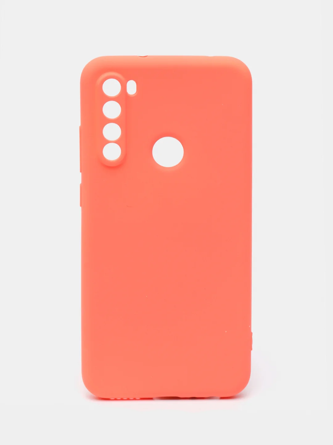 Оранжевый чехол силиконовый для Xiaomi Redmi Note 8T ( Редми нот 8т) с бархатной подкладкой