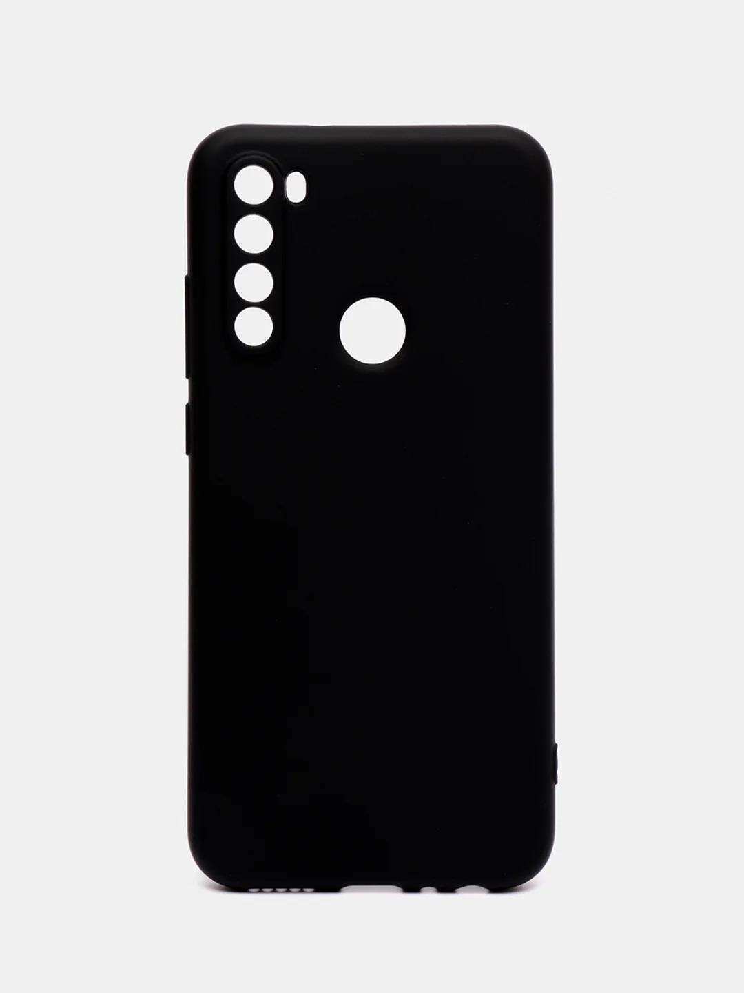 Черный чехол силиконовый для Xiaomi Redmi Note 8T ( Редми нот 8т) с бархатной подкладкой