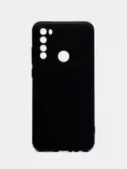 Черный чехол силиконовый для Xiaomi Redmi Note 8T ( Редми нот 8т)  с бархатной подкладкой