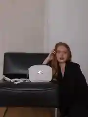 Белый сумка женская, кросс-боди