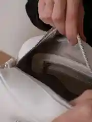 Белый сумка женская, кросс-боди