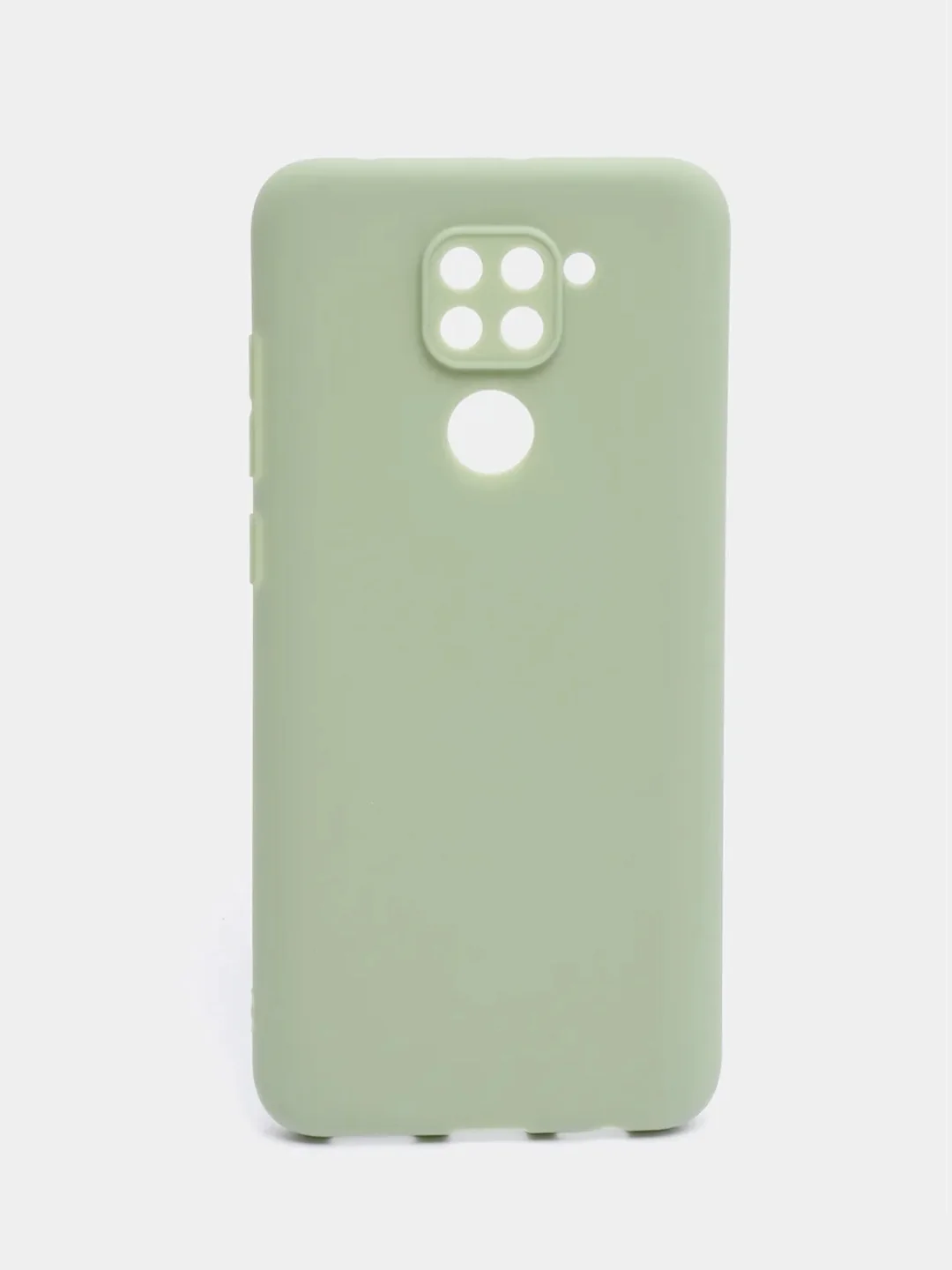 Оливковый чехол Xiaomi Redmi Note 9 силиконовый