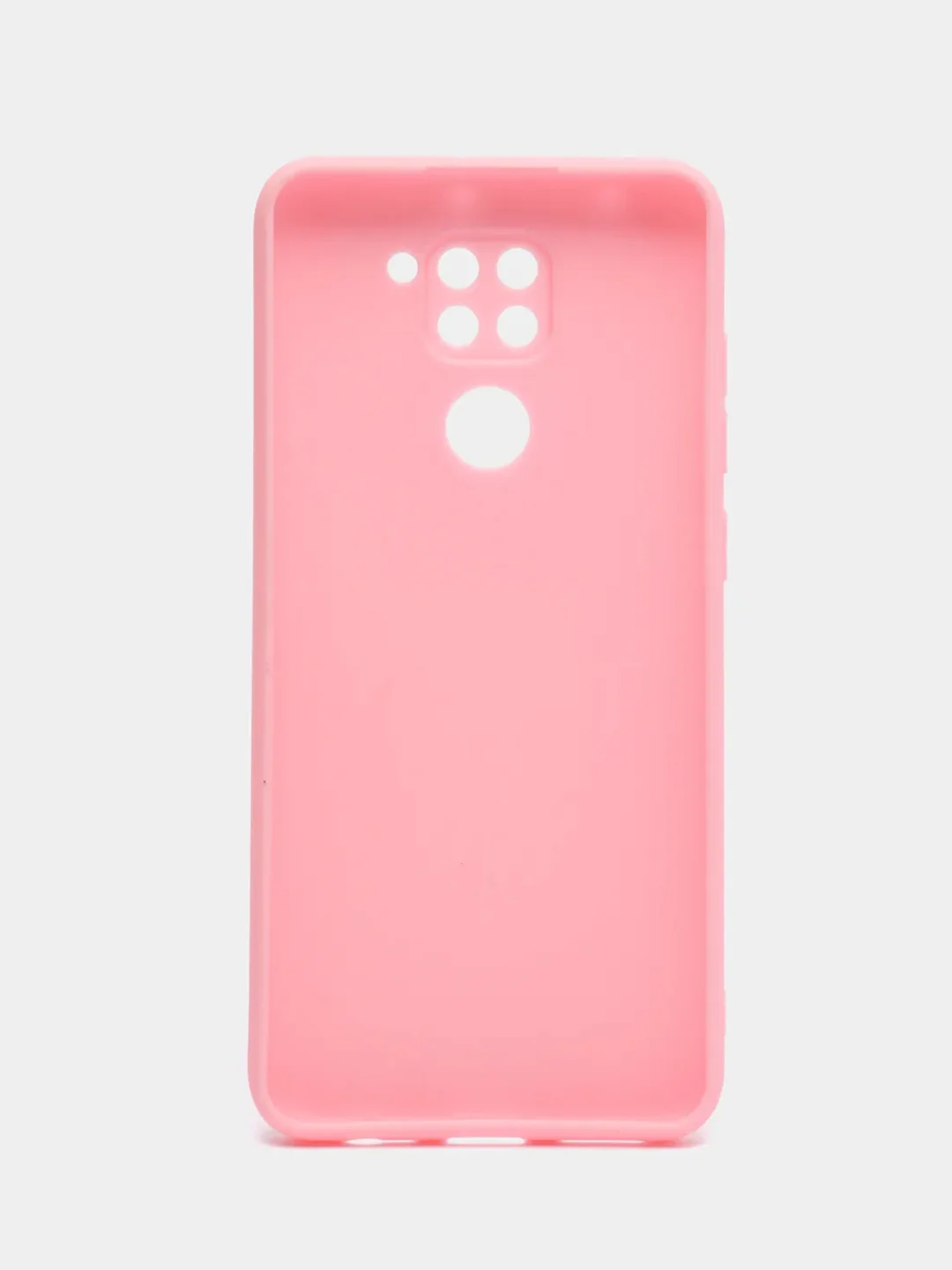 Розовый чехол Xiaomi Redmi Note 9 силиконовый