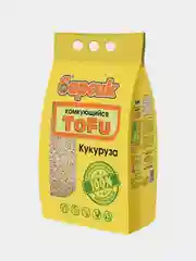 Наполнитель Барсик Tofu Кукурузный, комкующийся, для кошачьего туалета