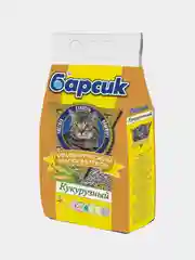 Наполнитель Барсик "Кукурузный", 4,54 л, для кошачьего туалета