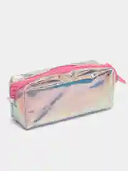 Розовый пенал школьный,зеркальный