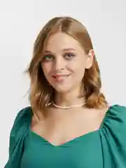Белый чокер из бисера
