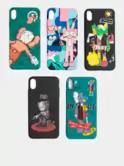 Светящийся чехол-накладка LUXO для iPhone XS Max с флуоресцентным рисунком KAWS