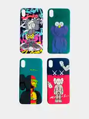 Светящийся чехол-накладка LUXO для iPhone XS Max с флуоресцентным рисунком KAWS