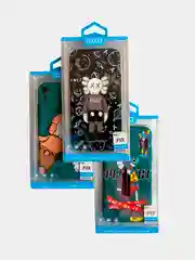 Светящийся чехол-накладка LUXO для iPhone XR с флуоресцентным рисунком KAWS