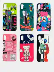 Светящийся чехол-накладка LUXO для iPhone XS с флуоресцентным рисунком KAWS