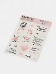 Угольный наклейки новогодние для ежедневника, цветов и подарков на Новый год