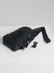 Угольный рюкзак "Coalmin" мужской, на одно плечо с USB черный, 4л pkt