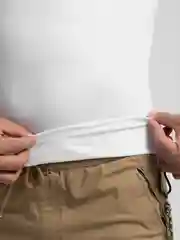 Белый мужская футболка