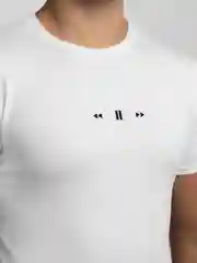 Белый мужская футболка