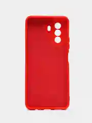 Красный чехол Huawei NOVA Y71 / Nova Y70, с бархатом внутри и защитой камеры