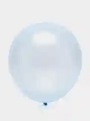 Серебряный воздушный шар, голубой, 30 см, 1, 10, 20, 50 шт