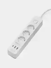 Белый сетевой фильтр Harper UCH-350, 1,5 метра, 3 розетки, 2 USB, Type-C, 4000 Вт
