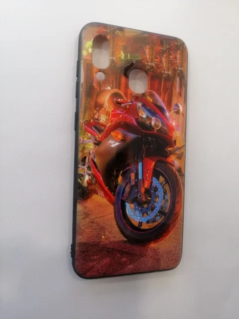 Силиконовый глянцевый с рисунком чехол Samsung А20 (A205F)/A30 (305F)