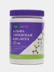 Альфа-липоевая кислота, 100 мг, 30 капсул по 1,1 г