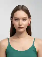 Черный массивные женские серьги подвески