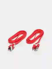 Красный кабель USB - Micro USB, 2, 4, 8 штук