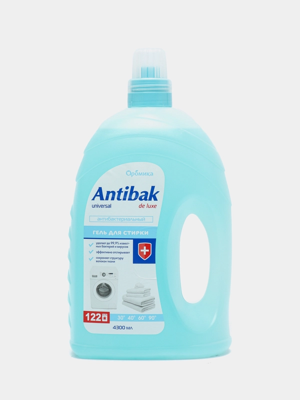 Гель для стирки белья Antibak De Luxe UNIVERSAL, 4300 мл