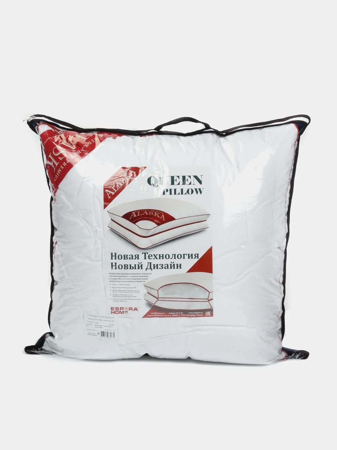 Анатомическая подушка "Espera Queen Pillow" Alaska Red Label, 60 х 60 см