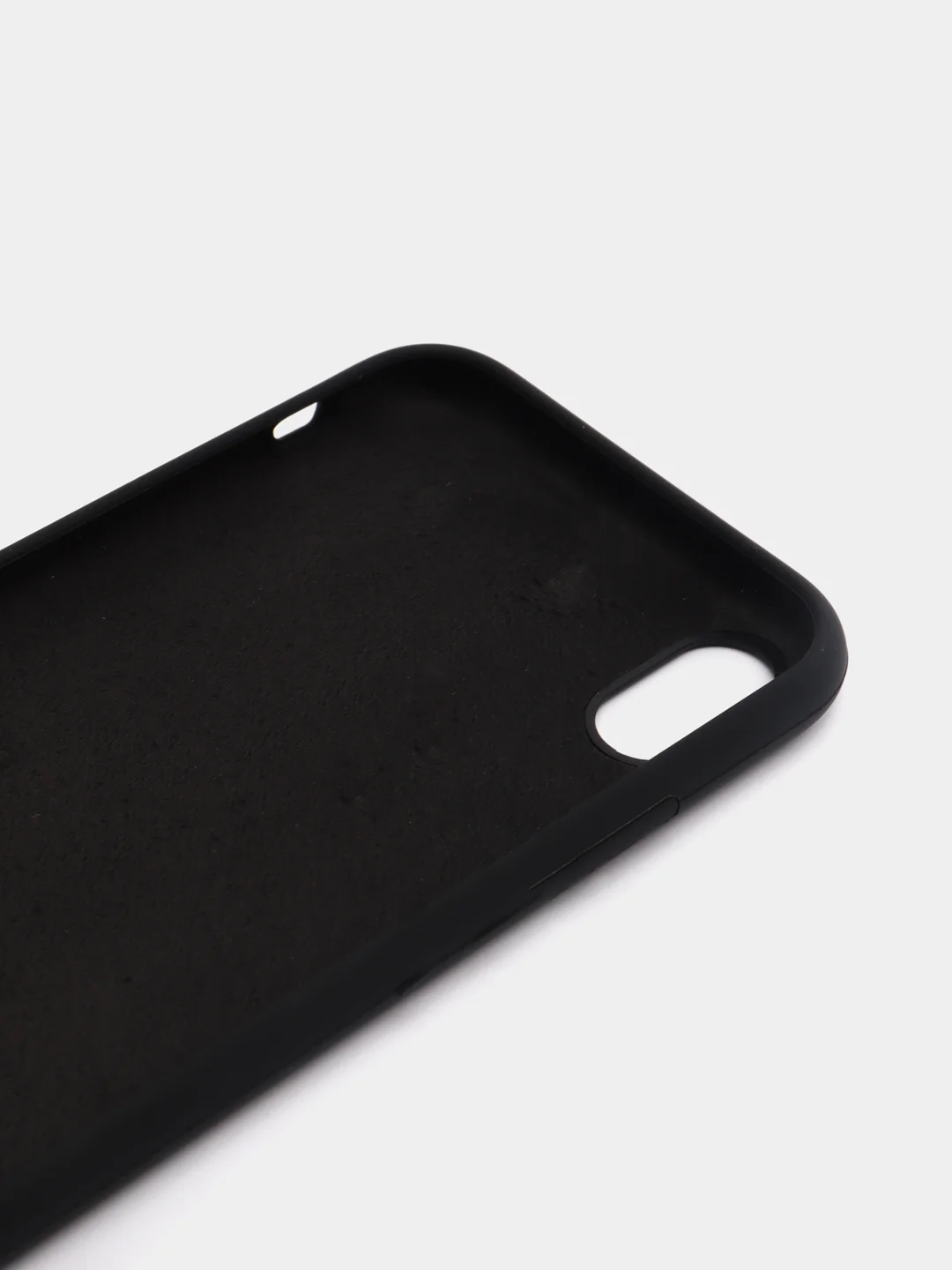 Черный чехол силиконовый для iPhone