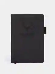 Черный записная книжка, блокнот, ежедневник в линейку