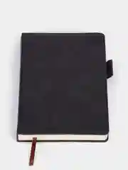 Черный записная книжка, блокнот, ежедневник в линейку