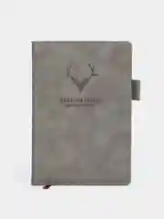 Серый записная книжка, блокнот, ежедневник в линейку