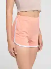 Кораллово-розовый шорты женские, спортивные
