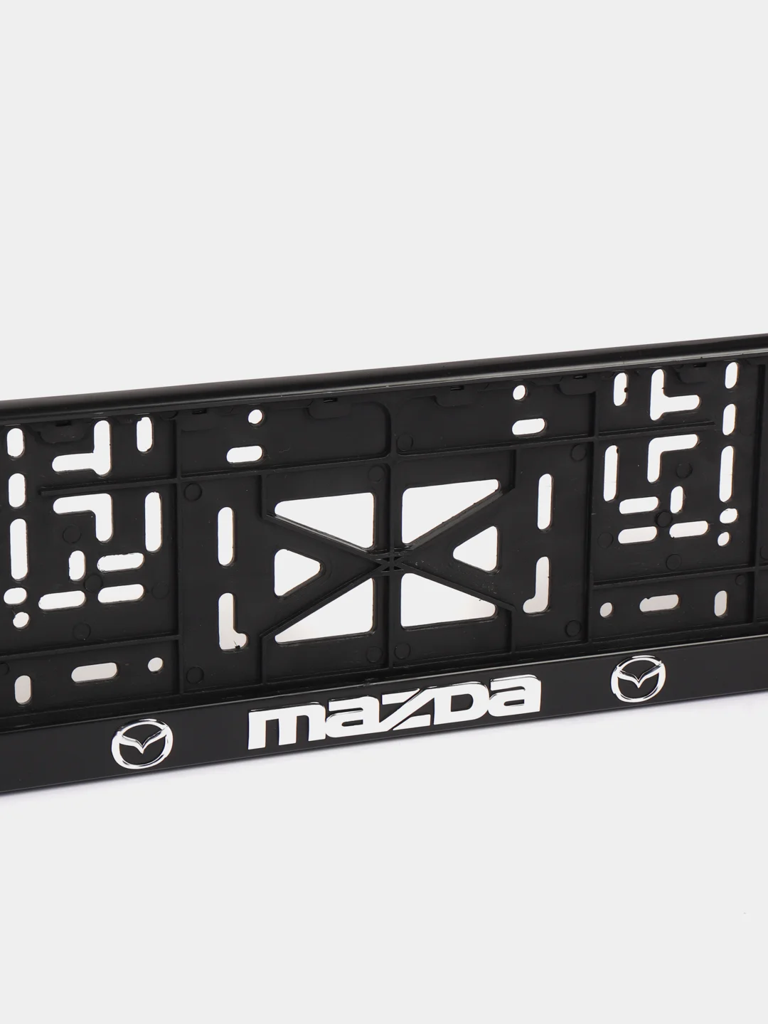 Черный рамка госномера для автомобилей Mazda