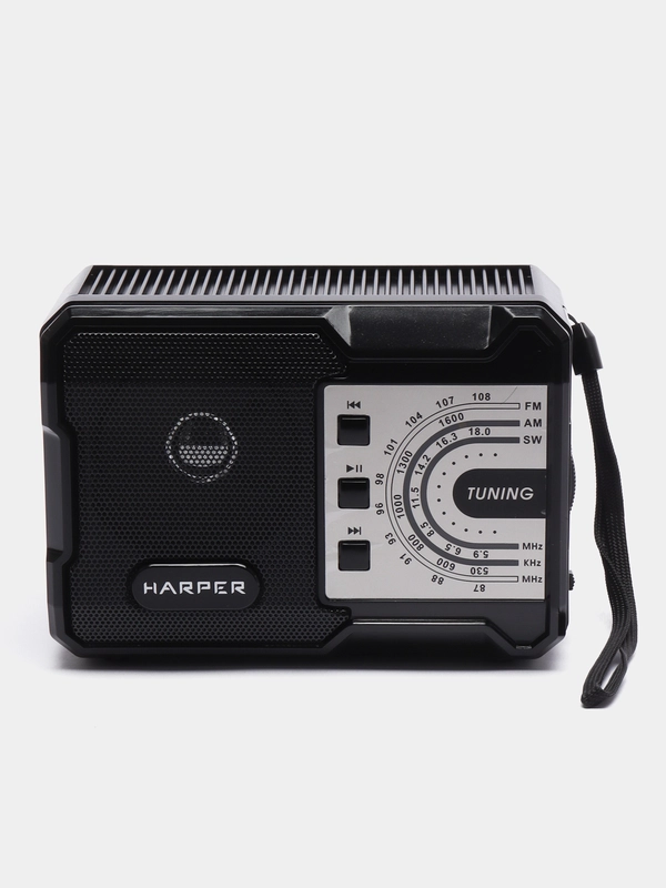 Радиоприемник Harper HRS-440 с AM, FM и SW, с MP3 плеером и функцией Bluetooth,цвет черный