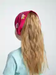 Фуксия косынка для девочки летняя