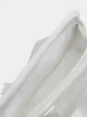 Белый сумка косметичка с ручками, размер L, XL