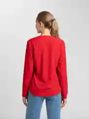 Красный рубашка классическая с длинным рукавом