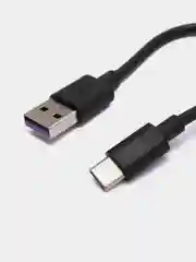 Черный кабель 5А, Type-C, USB, c быстрой зарядки, на Андройд и передачи данных