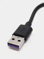 Черный кабель 5А, Type-C, USB, c быстрой зарядки, на Андройд и передачи данных