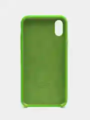 Зеленый чехол для iPhone 11/ 12/ 13/ 14/ XR/ 8/ 7/ SE/ X/ XS/ Pro/ Max/ Plus, силиконовый