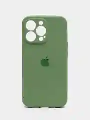 Зеленый чехол силиконовый для iPhone 7, 8, 11, 12, 13, 14, XR, SE, X, XS, Pro, Max, Plus