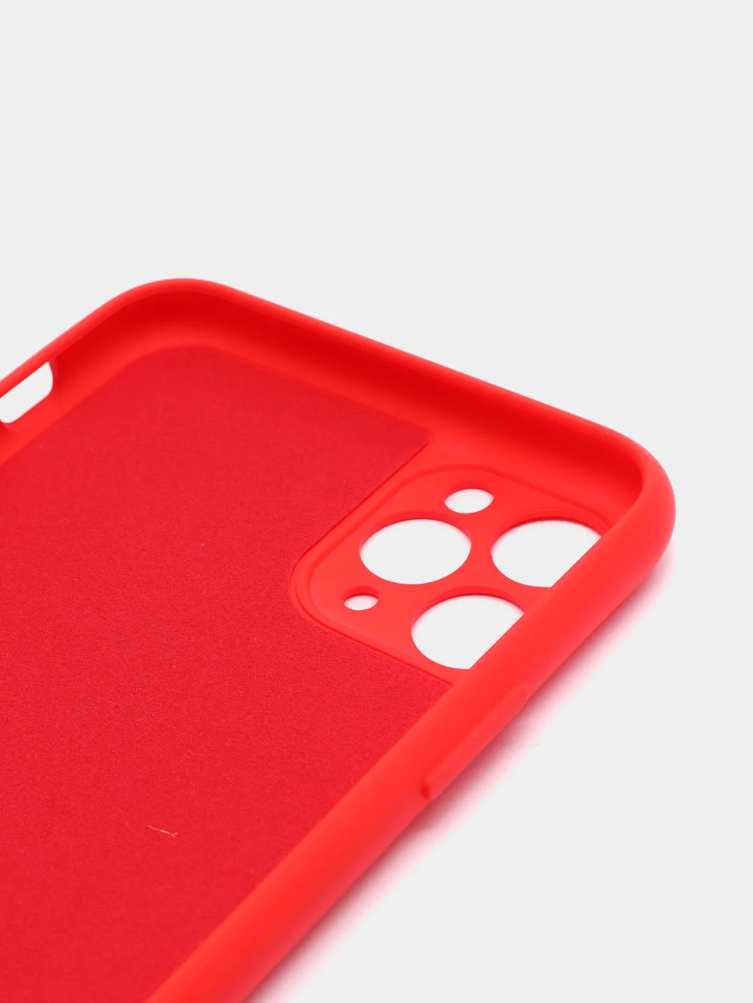 Красный чехол силиконовый для iPhone 7, 8, 11, 12, 13, 14, XR, SE, X, XS, Pro, Max, Plus