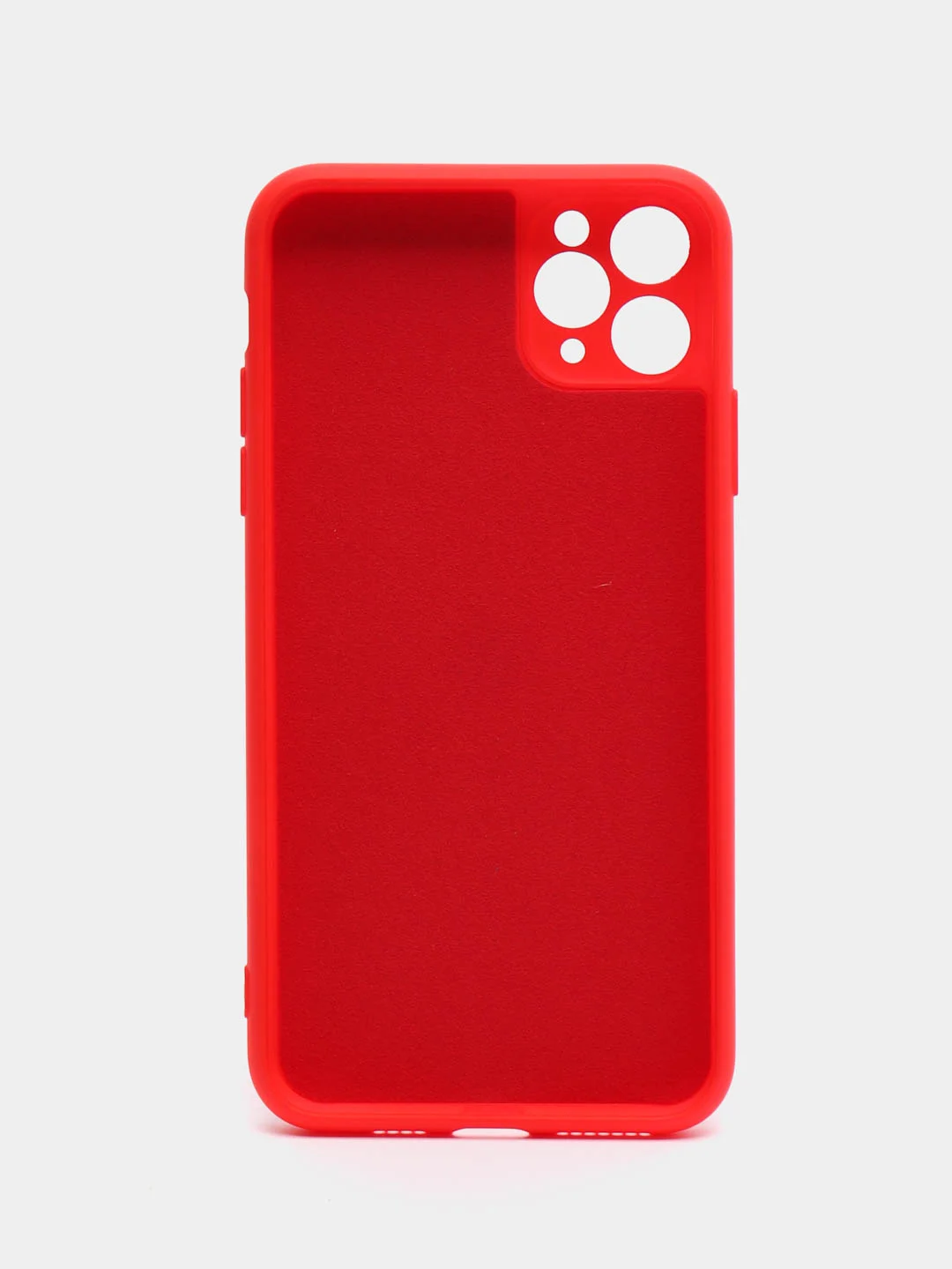 Красный чехол силиконовый для iPhone 7, 8, 11, 12, 13, 14, XR, SE, X, XS, Pro, Max, Plus