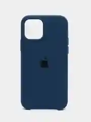 Синий меланж чехол для iPhone 11/ 12/ 13/ 14/ XR/ 8/ 7/ SE/ X/ XS/ Pro/ Max/ Plus, силиконовый