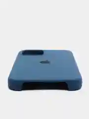 Синий меланж чехол для iPhone 11/ 12/ 13/ 14/ XR/ 8/ 7/ SE/ X/ XS/ Pro/ Max/ Plus, силиконовый