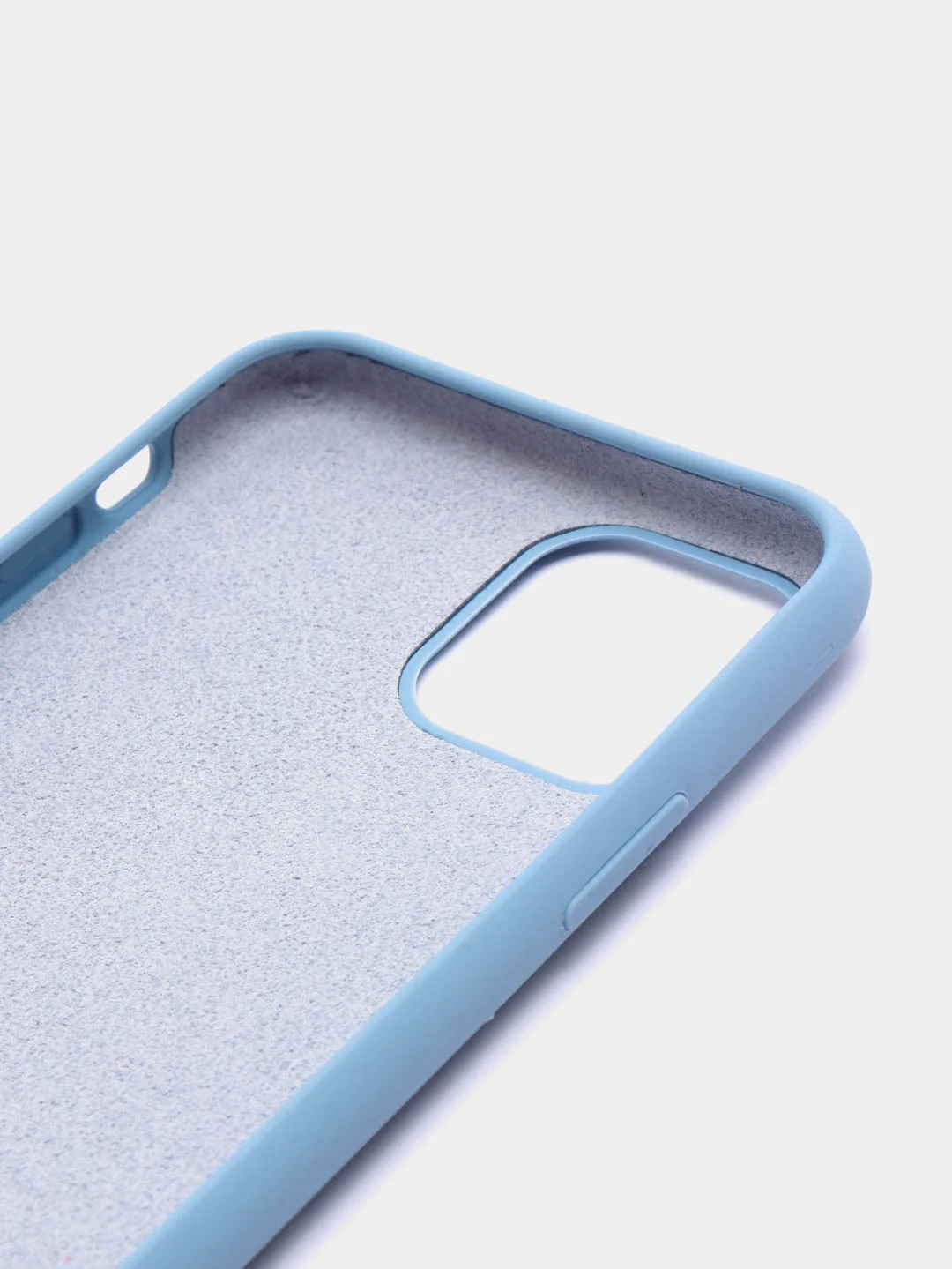 Небесно-голубой чехол для iPhone 11/ 12/ 13/ 14/ XR/ 8/ 7/ SE/ X/ XS/ Pro/ Max/ Plus, силиконовый