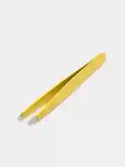 Желтый пинцет для бровей из медицинской стали