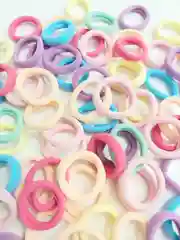 Розовый резинки для волос бесшовные